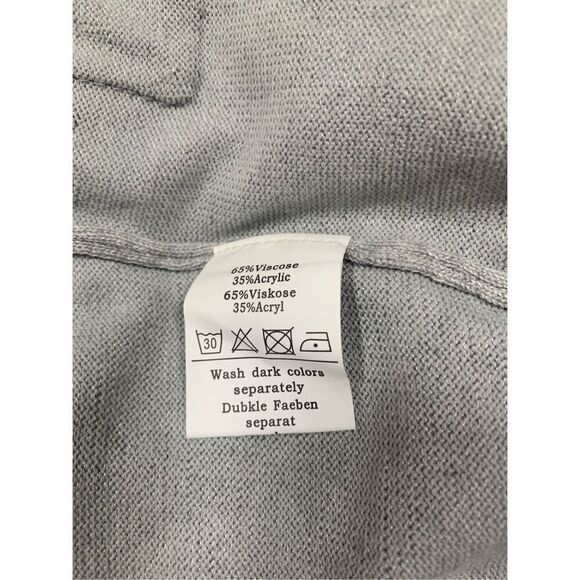Grace Karin long grey cardigan oversized size large - Picture 4 of 7